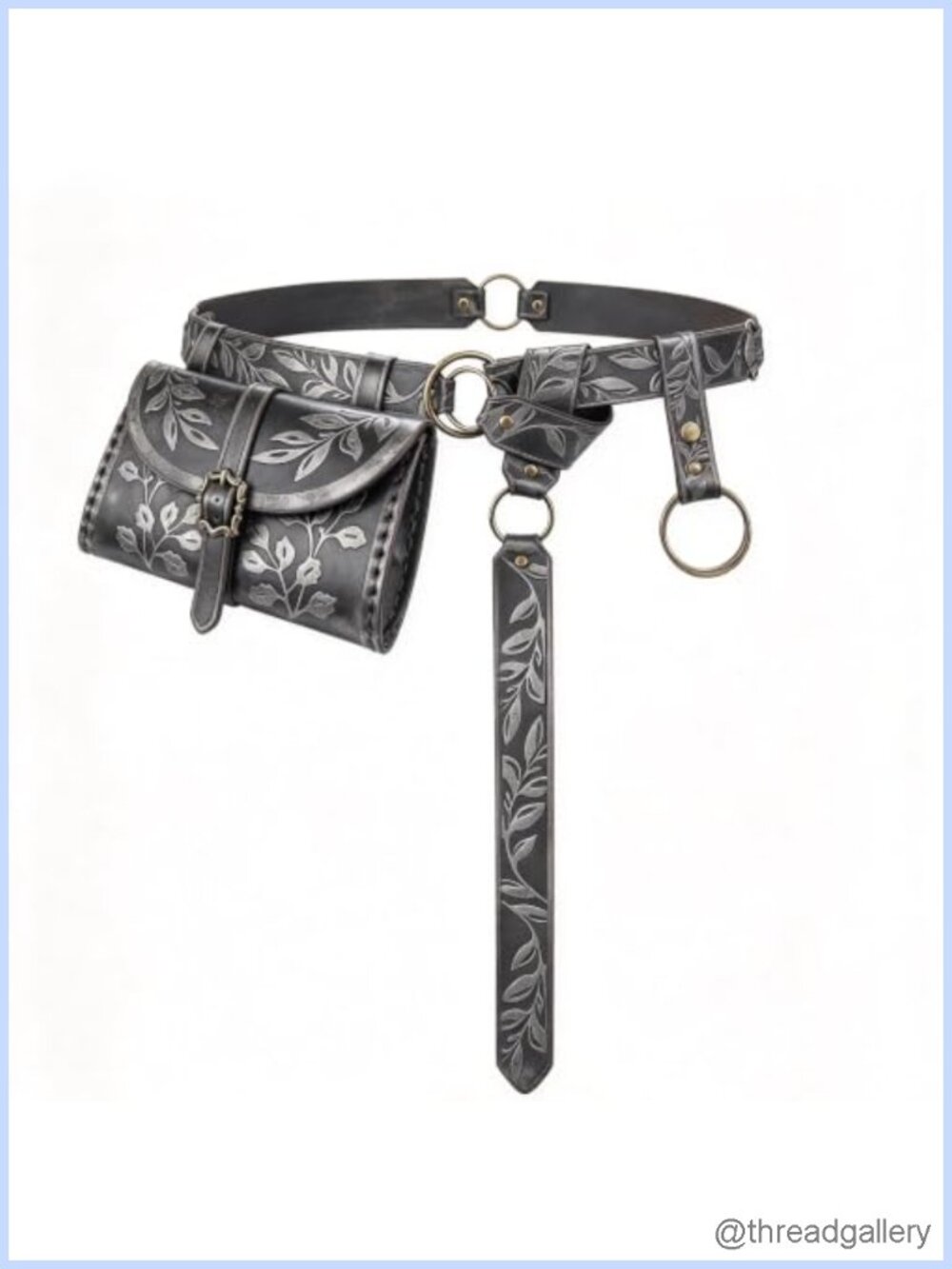 Faux Leather Renaissance Belt Pouch Medieval Ren Faire Accessory